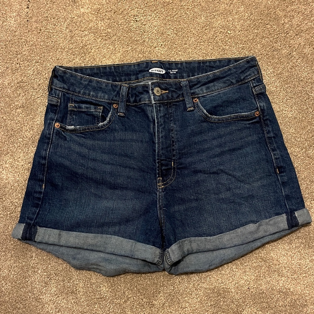 Old Navy Dark Wash Jean Shorts Size 10